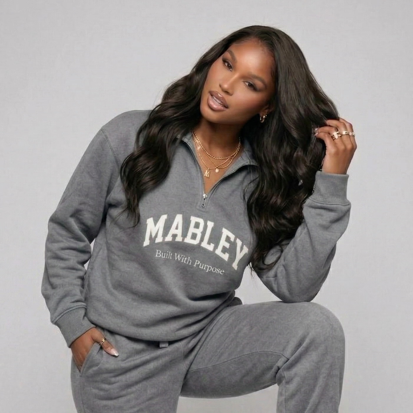 Mabley half zip sweater loungewear