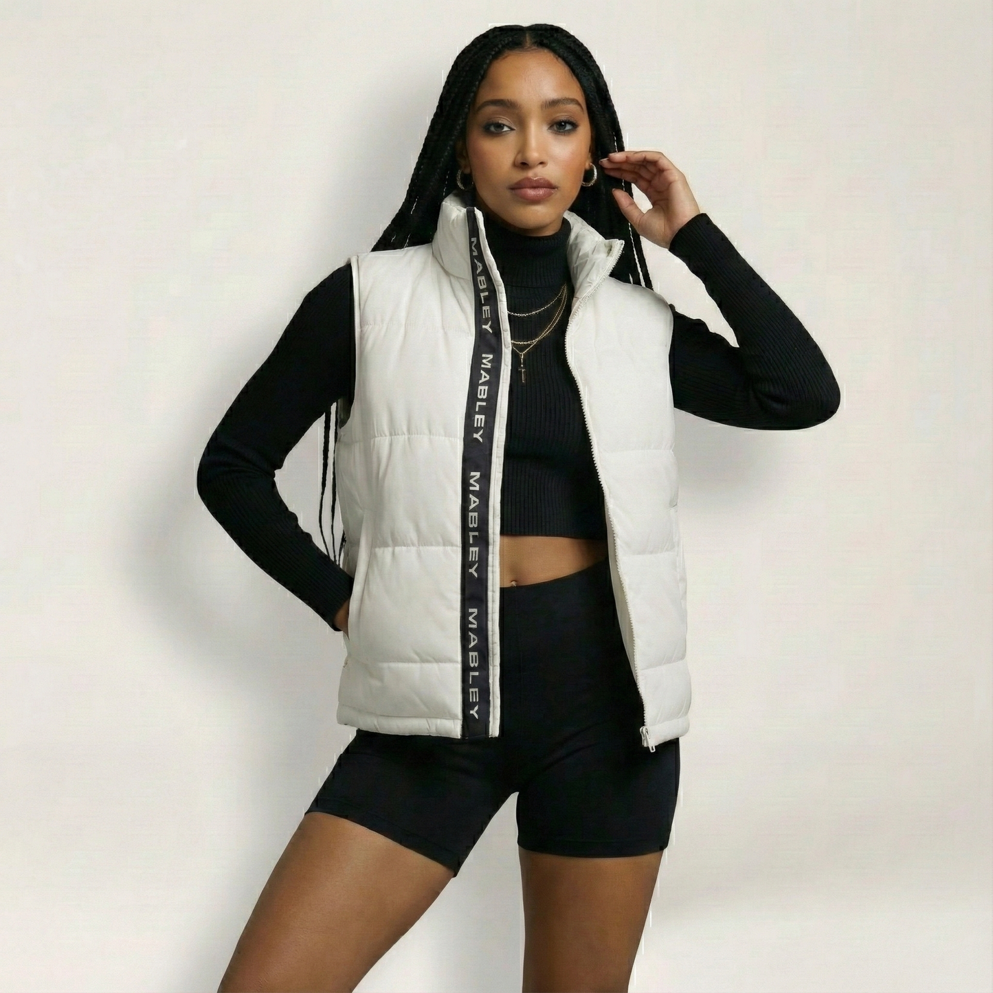 White Butterfly Bodywarmer