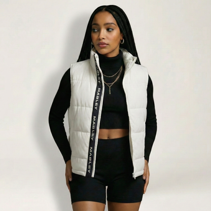 White Butterfly Bodywarmer