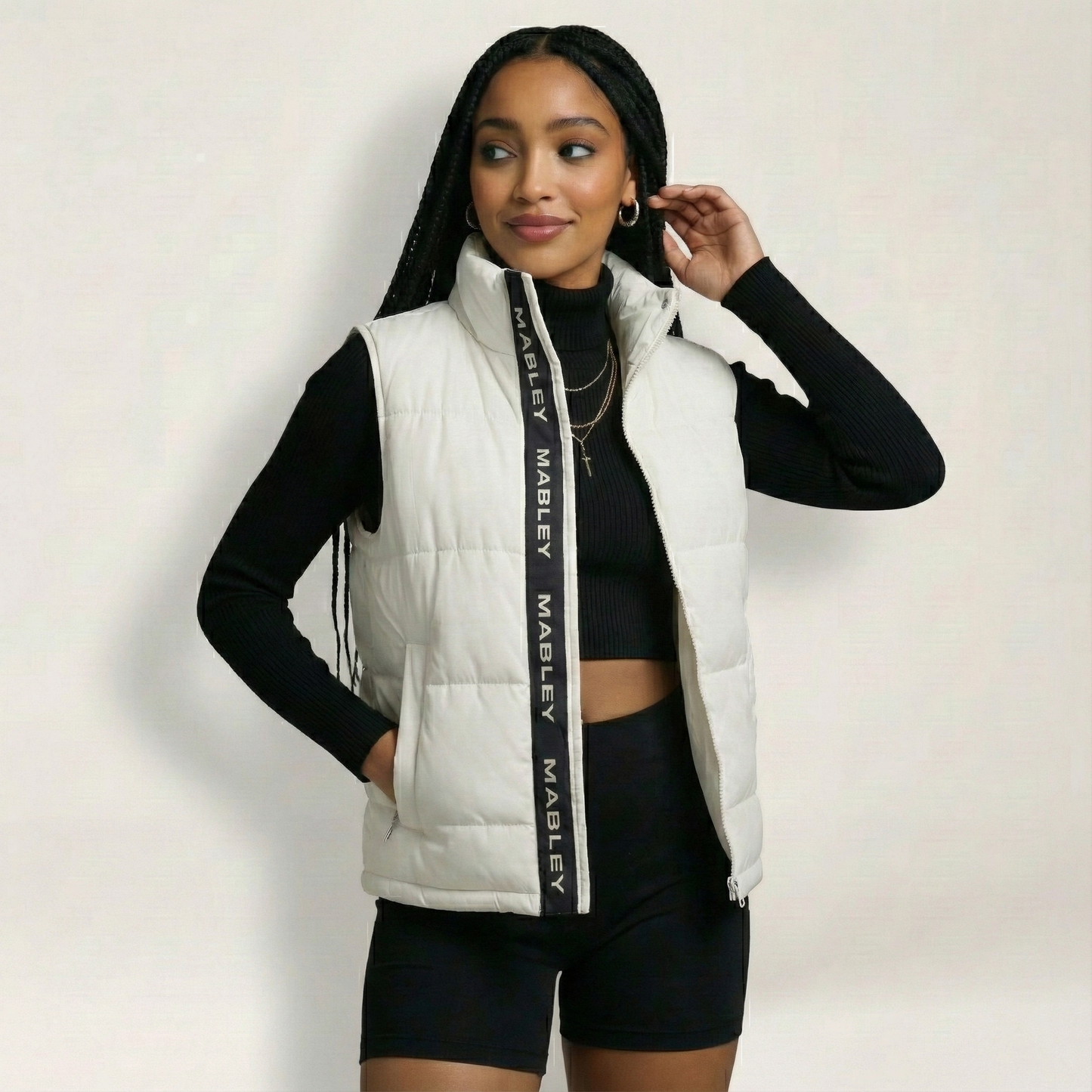 White Butterfly Bodywarmer