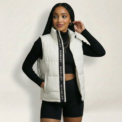 White Butterfly Bodywarmer