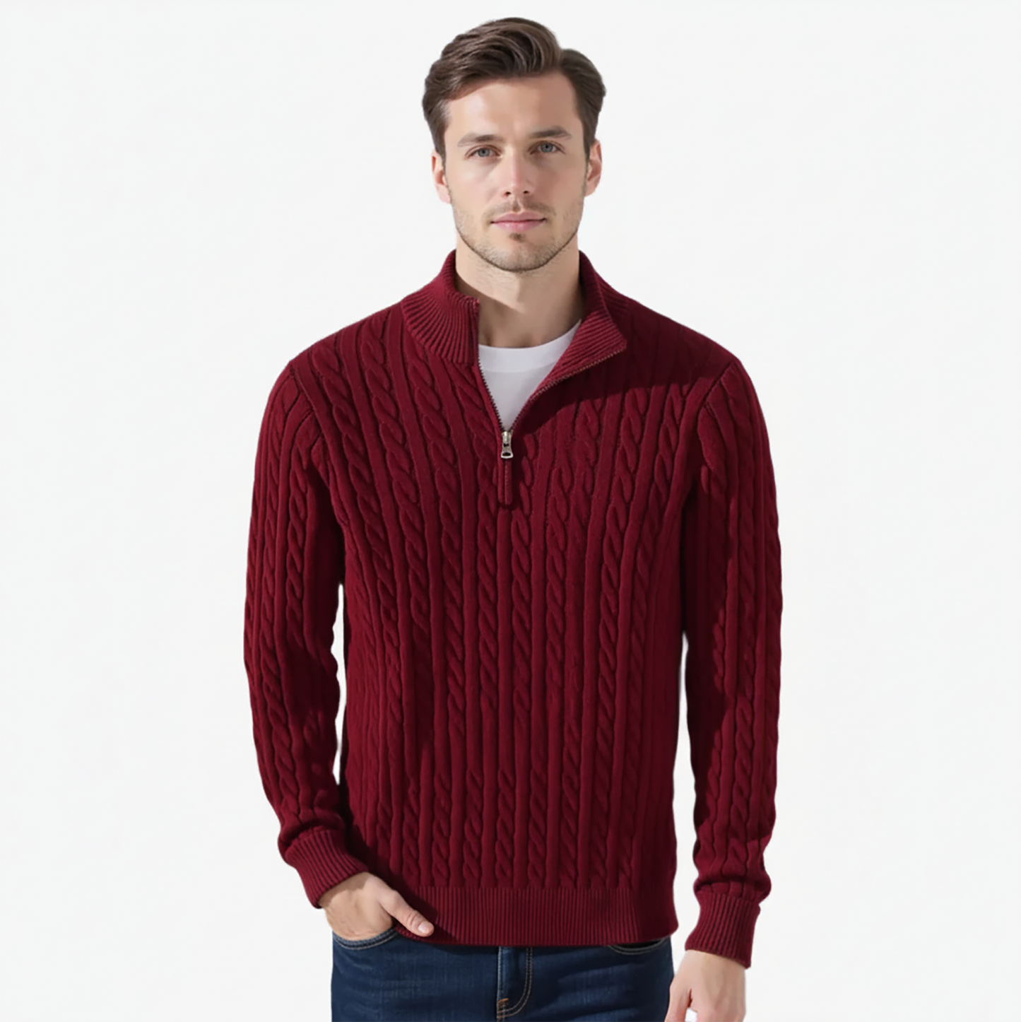 Gleam Winter Sweater Half zipper