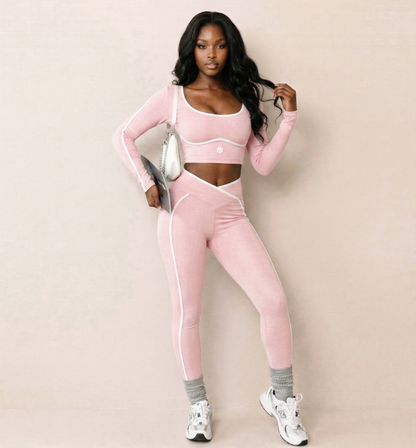 Mabley 2 Piece Womens High Athletic Gym Set