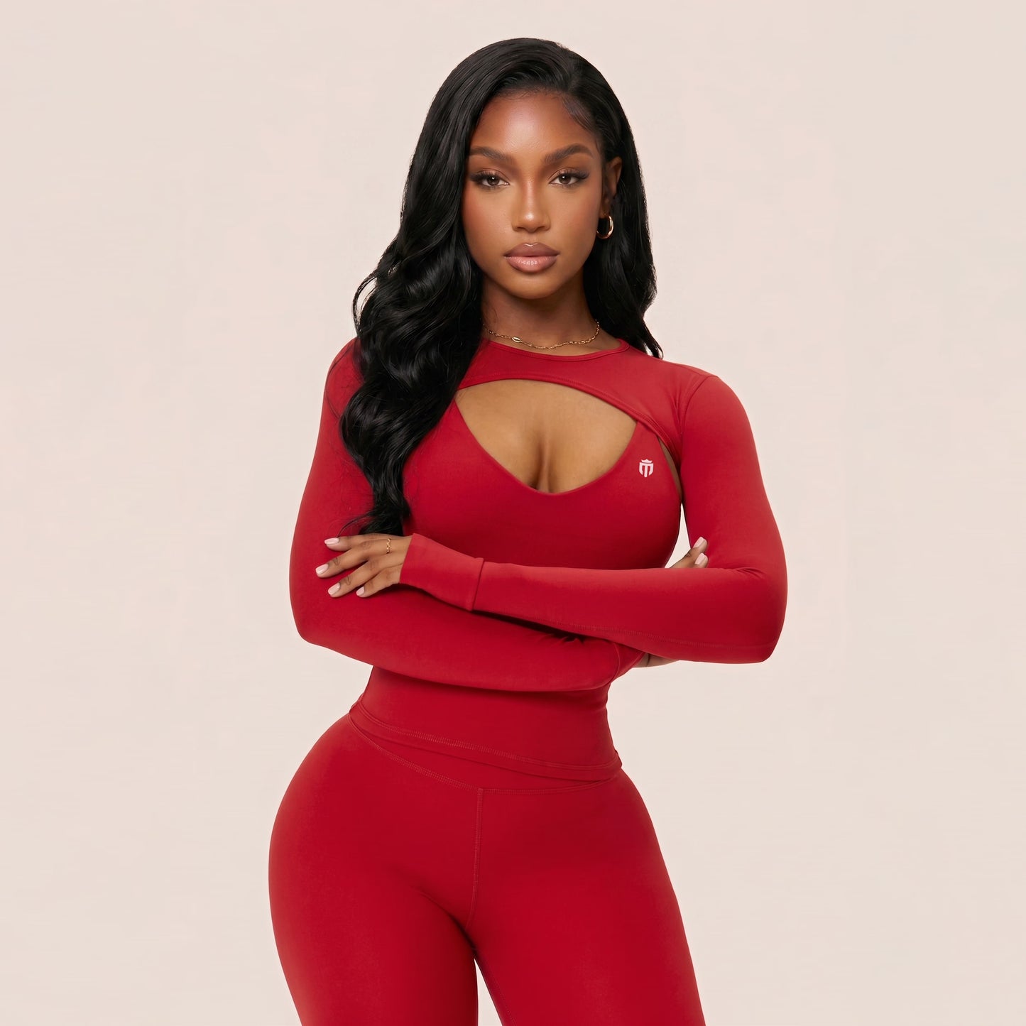 Mabley Long Sleeve Crop Top Set