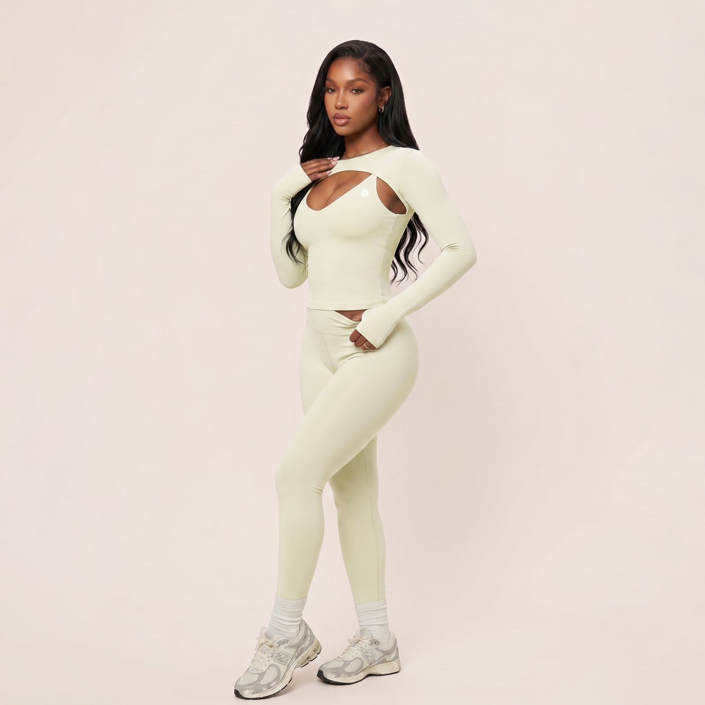 Mabley Long Sleeve Crop Top Set