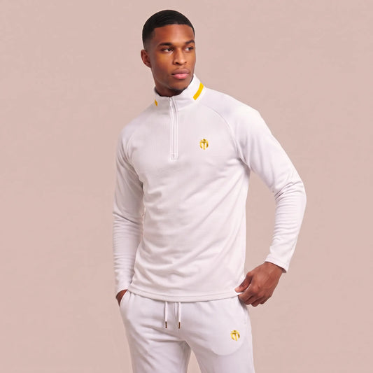 Mabley Mens Sports Half Zip Tracksuit and Pant Set