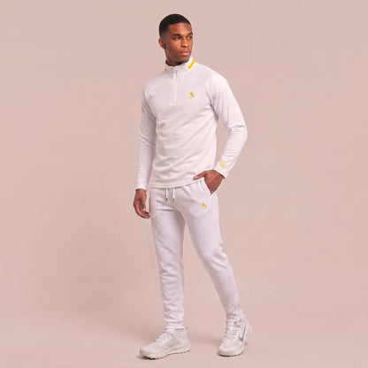 Mabley Mens Sports Half Zip Tracksuit and Pant Set