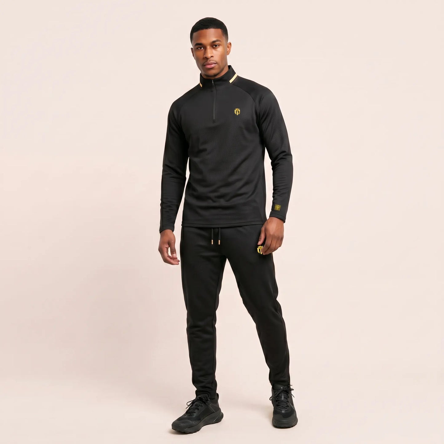 Mabley Mens Sports Half Zip Tracksuit and Pant Set