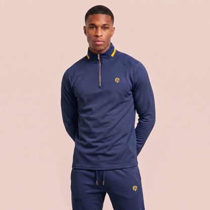 Mabley Mens Sports Half Zip Tracksuit and Pant Set