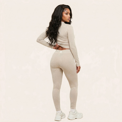 Mabley Women's 2 Piece Seamless Ribbed Workout Sets