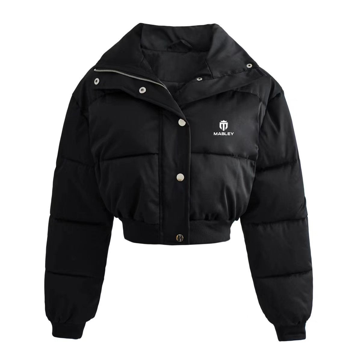 Mabley Women's Cropped Puffer Jacket Black