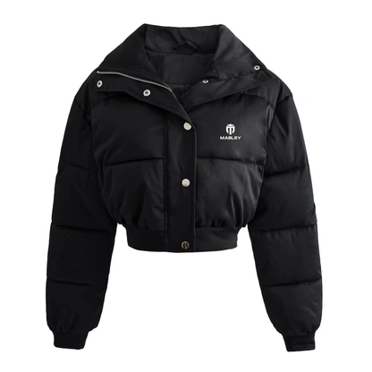 Mabley Women's Cropped Puffer Jacket Black