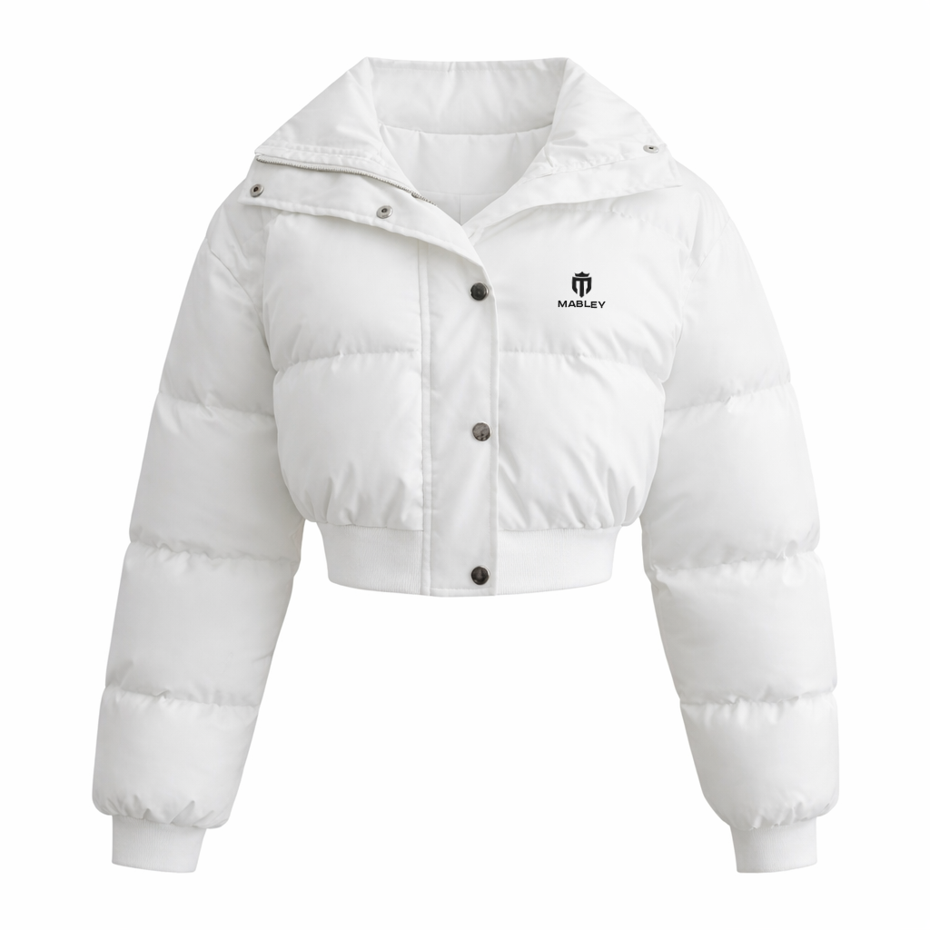 Mabley Women's Cropped Puffer Jacket Black