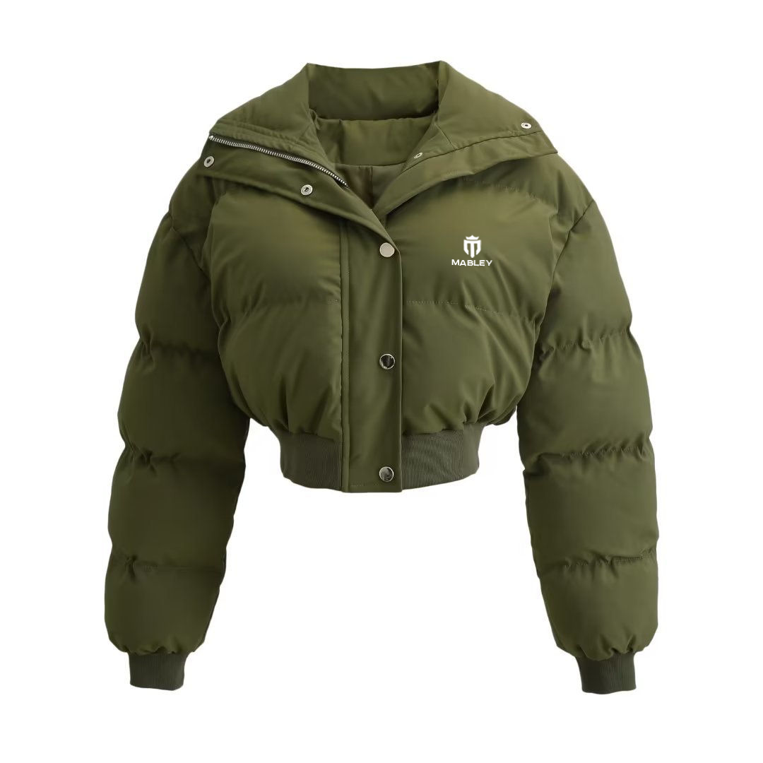 Mabley Women's Cropped Puffer Jacket Black