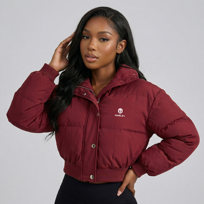Mabley Women's Cropped Puffer Jacket Black