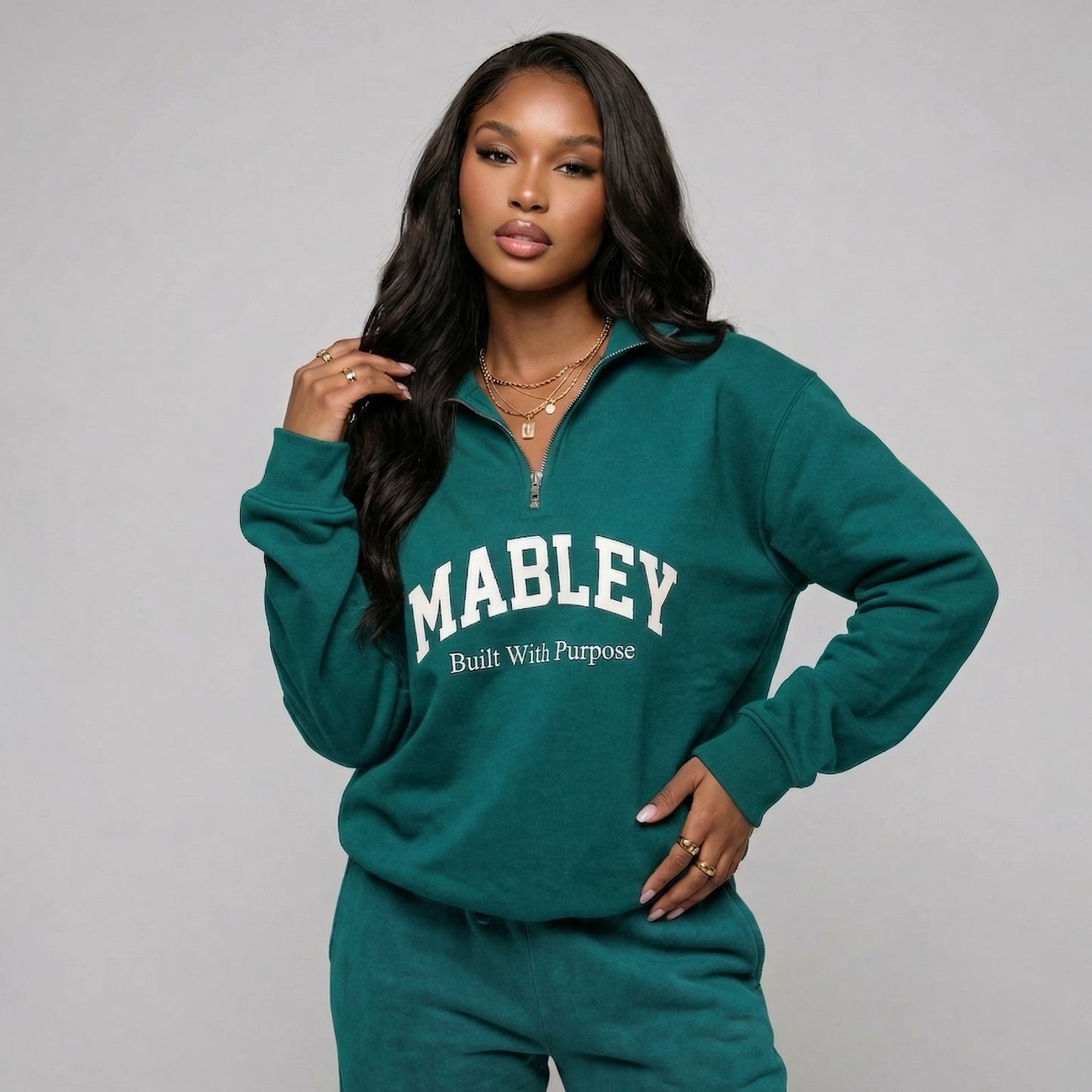 Mabley half zip sweater loungewear