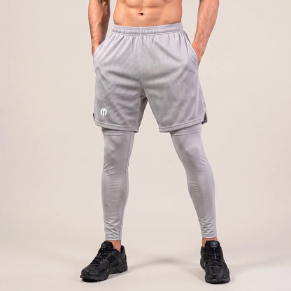 Mens Flex Vest & Running Shorts With Compression Legging 3 in 1 Set