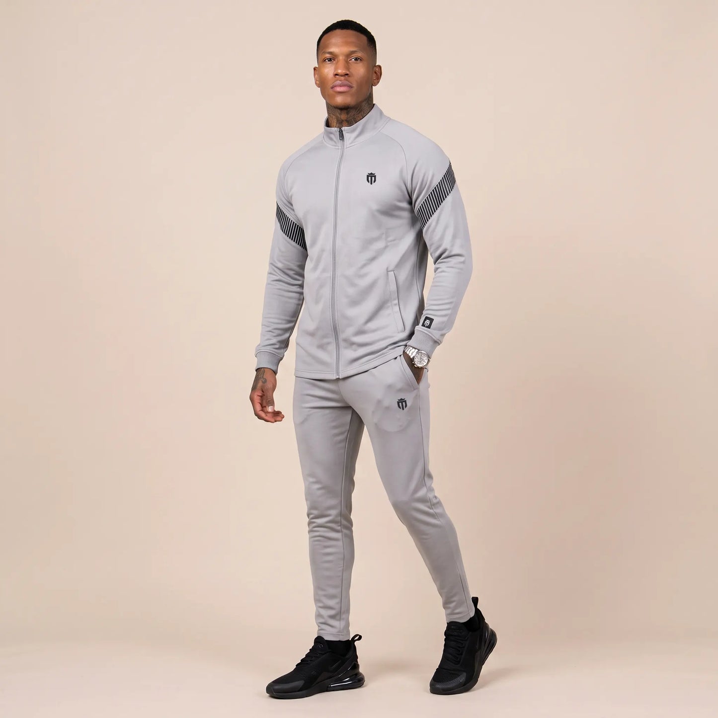 Mens Sports Track Jacket and Pants Set