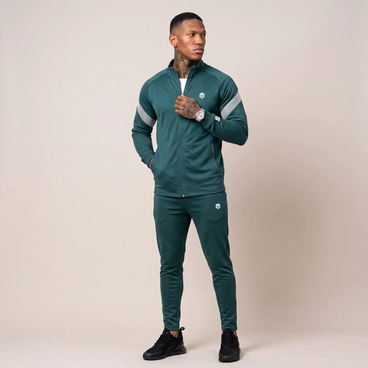 Mens Sports Track Jacket and Pants Set