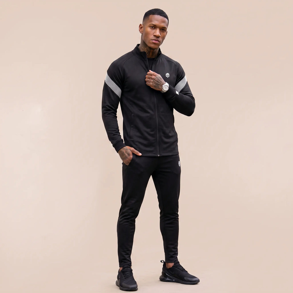 Mens Sports Track Jacket and Pants Set