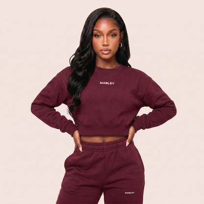 Soft Crop Top and Hass Jogger Set