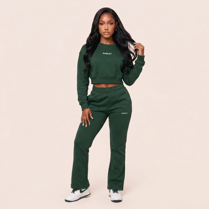 Soft Crop Top and Hass Jogger Set