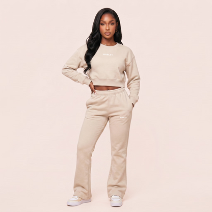 Soft Crop Top and Hass Jogger Set