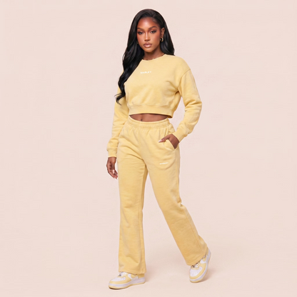 Soft Crop Top and Hass Jogger Set